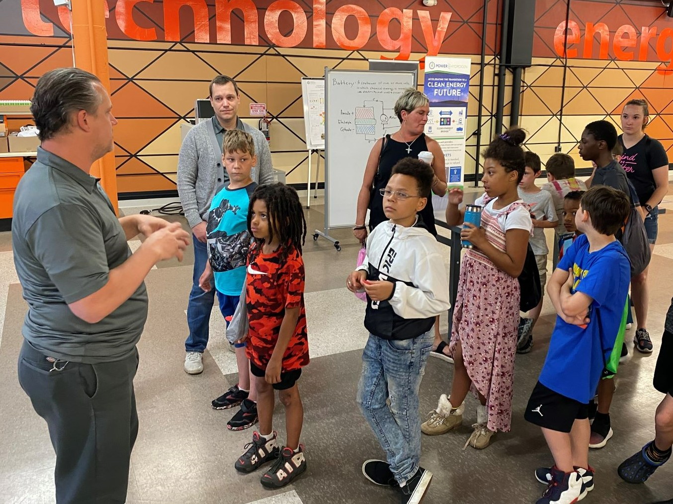 Students tour the BRITE facility.